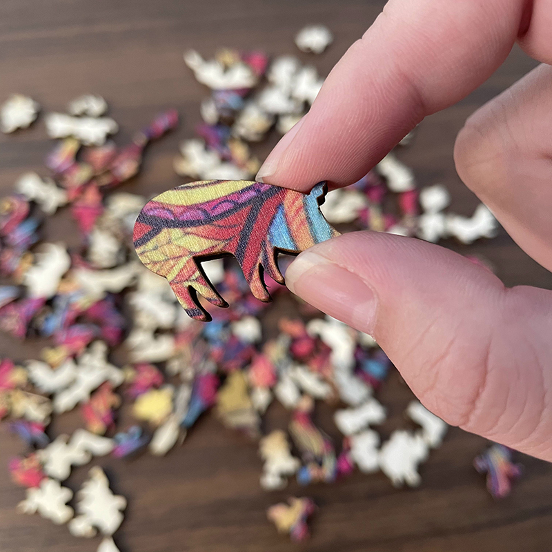 Elegant Fox Wooden Jigsaw Puzzle - aimpuzzle