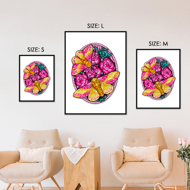 Moth & Flower Wooden Jigsaw Puzzle - aimpuzzle