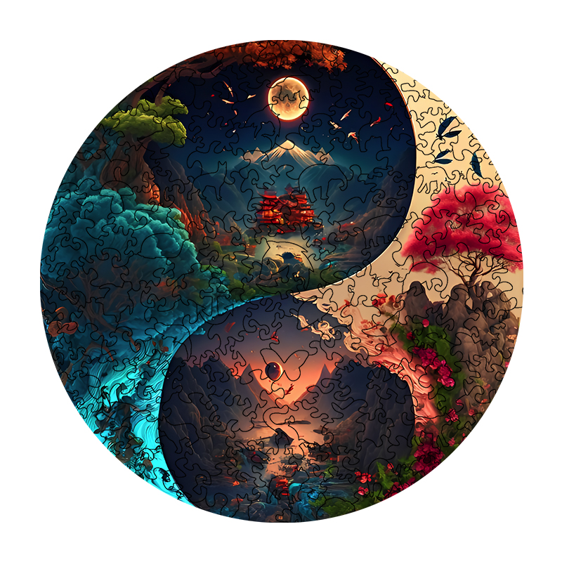 Yin Yang Magical World Wooden Jigsaw Puzzle - aimpuzzle