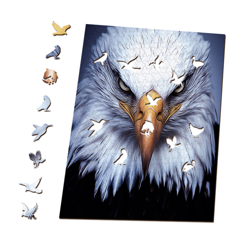 Eagle Face Wooden Jigsaw Puzzle - aimpuzzle