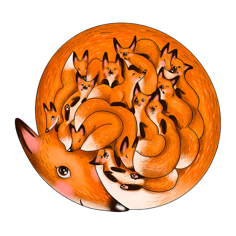 Fox Den Wooden Jigsaw Puzzle - aimpuzzle