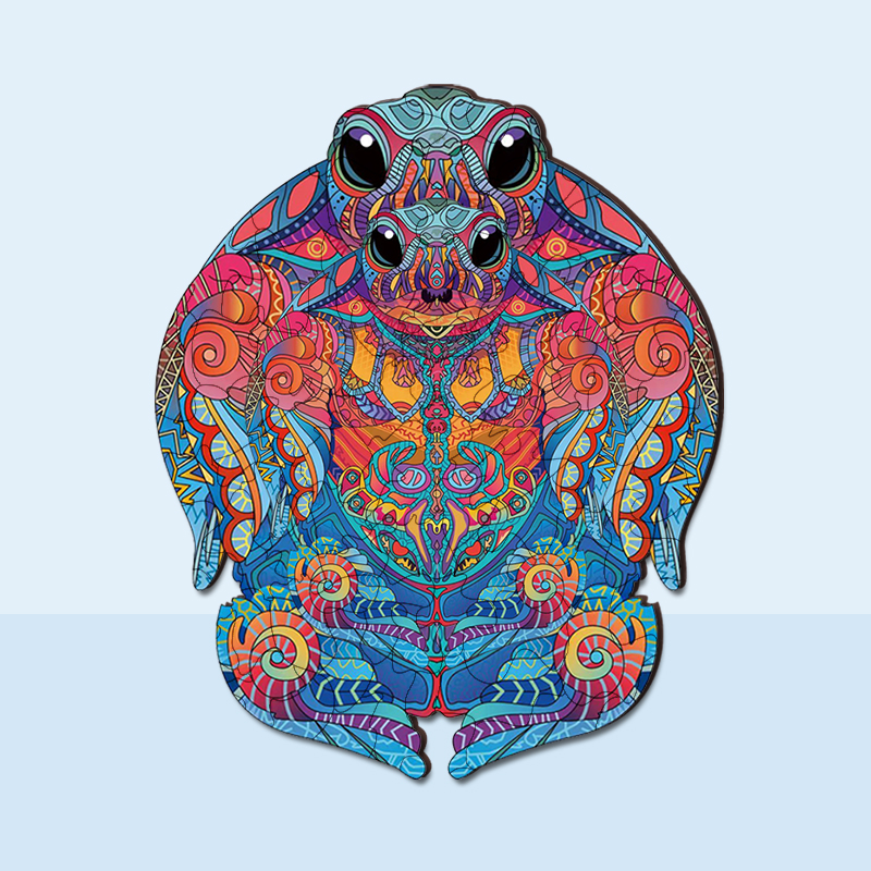 Two Sea Turtles Wooden Jigsaw Puzzle - aimpuzzle