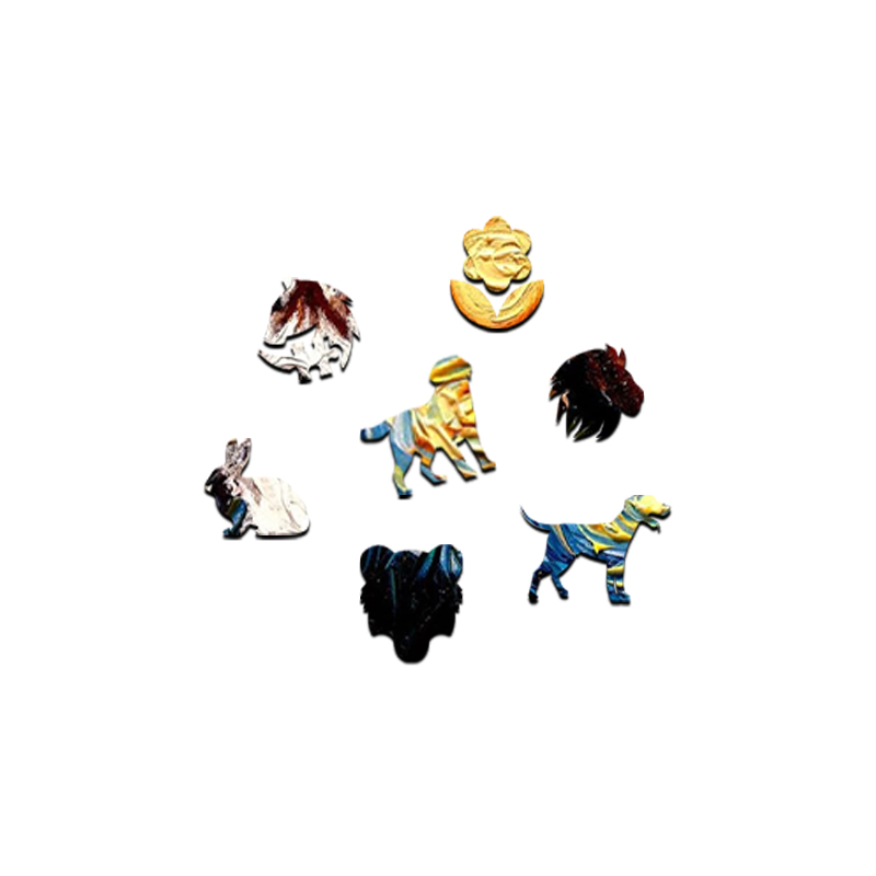 Van Gogh Alaskan Dog Wooden Jigsaw Puzzle - aimpuzzle