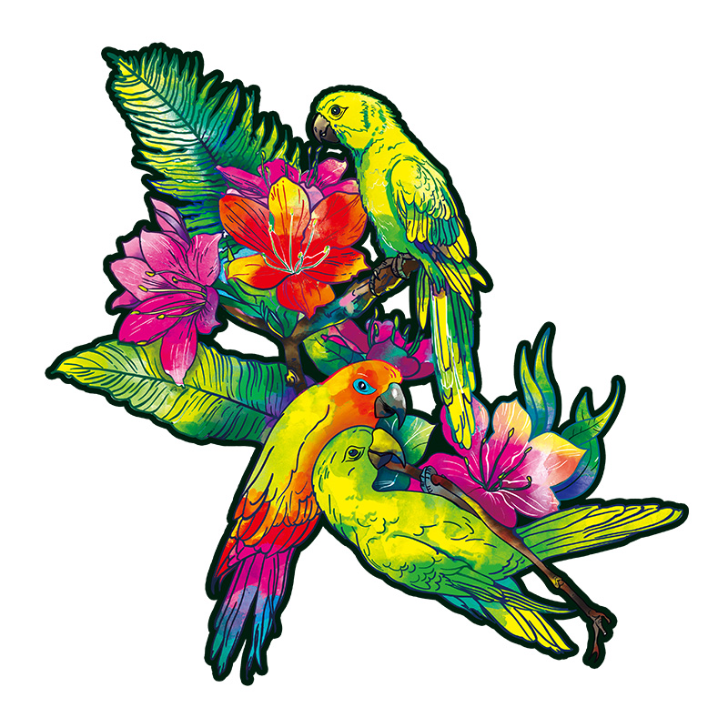 Parrot Wooden Jigsaw Puzzle - aimpuzzle